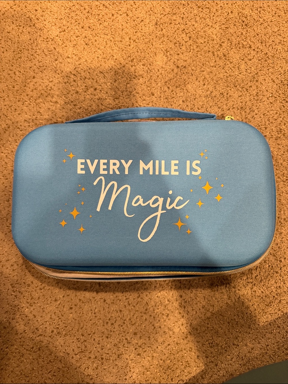 Every Mile Is Magic Blue Travel Race Metal Holder